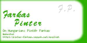 farkas pinter business card